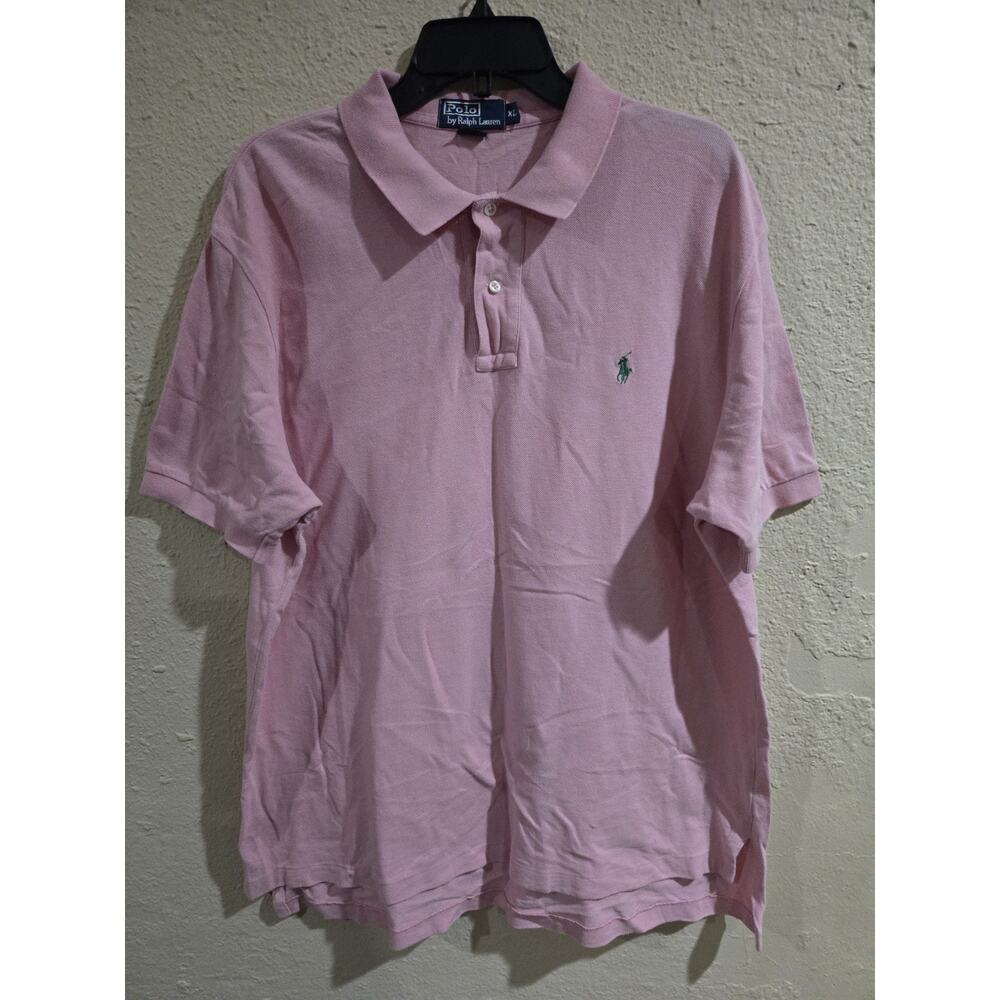 Polo Ralph Lauren Polo Shirt, Short Sleeve, Pink, 100% Cotton, Men's Size XL